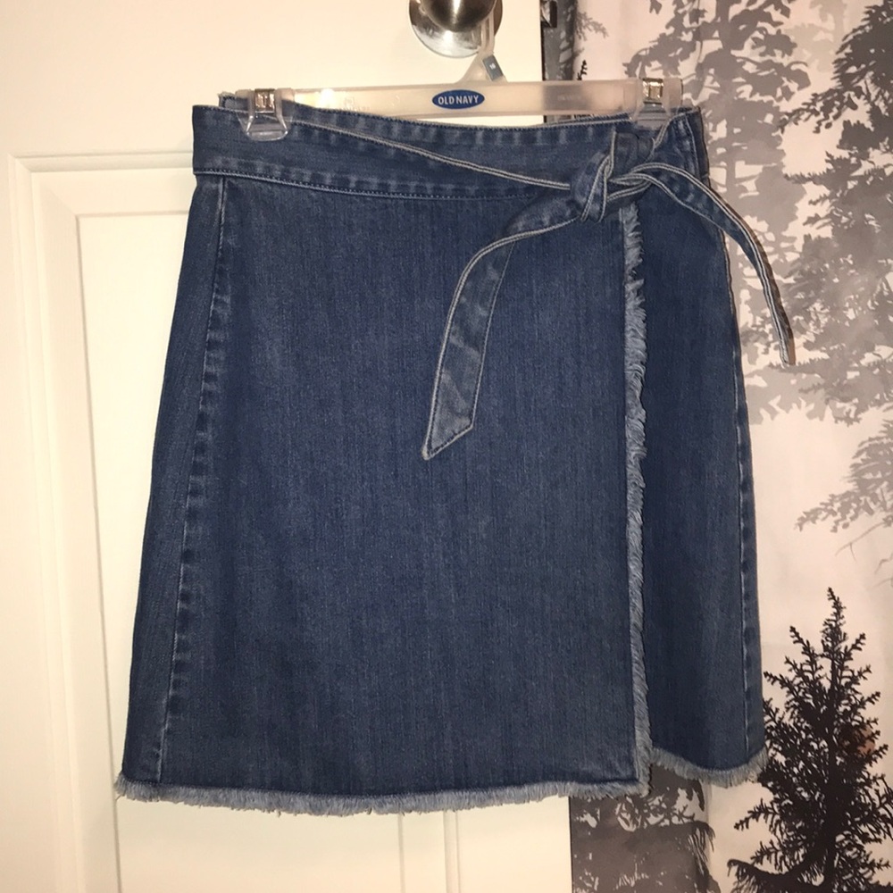 Tie Jean skirt